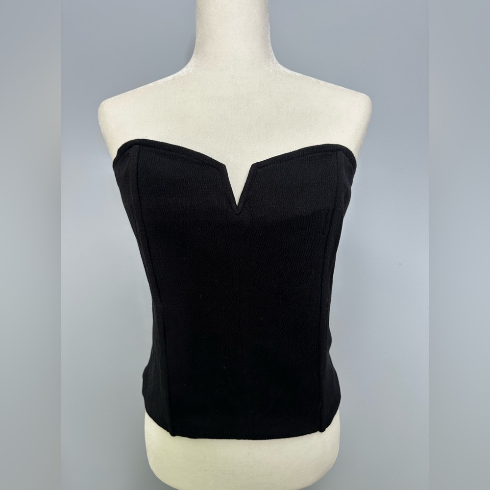 NWT Porridge Anthropologie Clothing Black Textured Top Petite